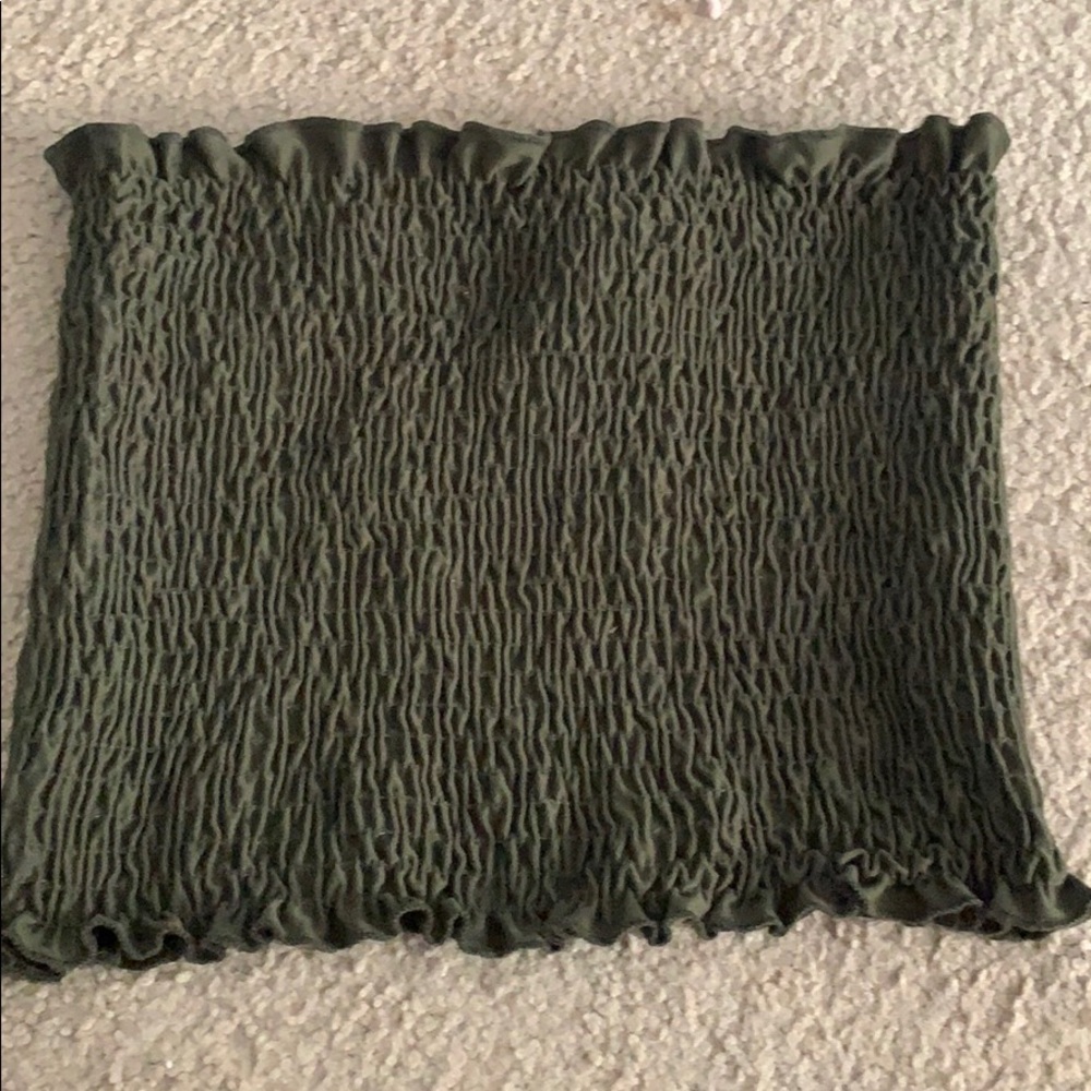 Dark green tube top